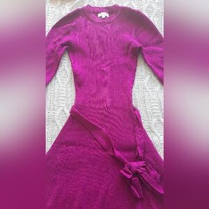 Purple Knit Dress